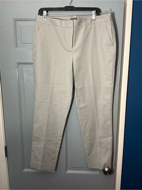 Vince Camuto Straight Leg Ankle Pants in Light Gray